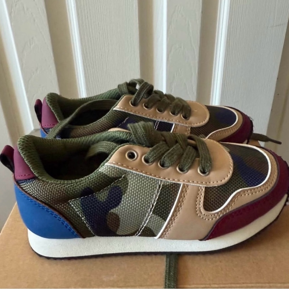 Gymboree Camouflage Kids Sneakers - Green, Blue, Tan